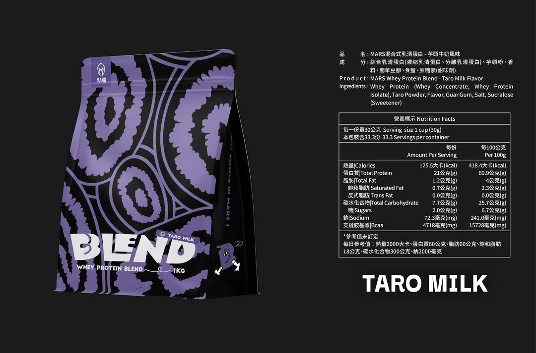 TARO MILK FLAVOR WHEY PROTEIN (BLEND)